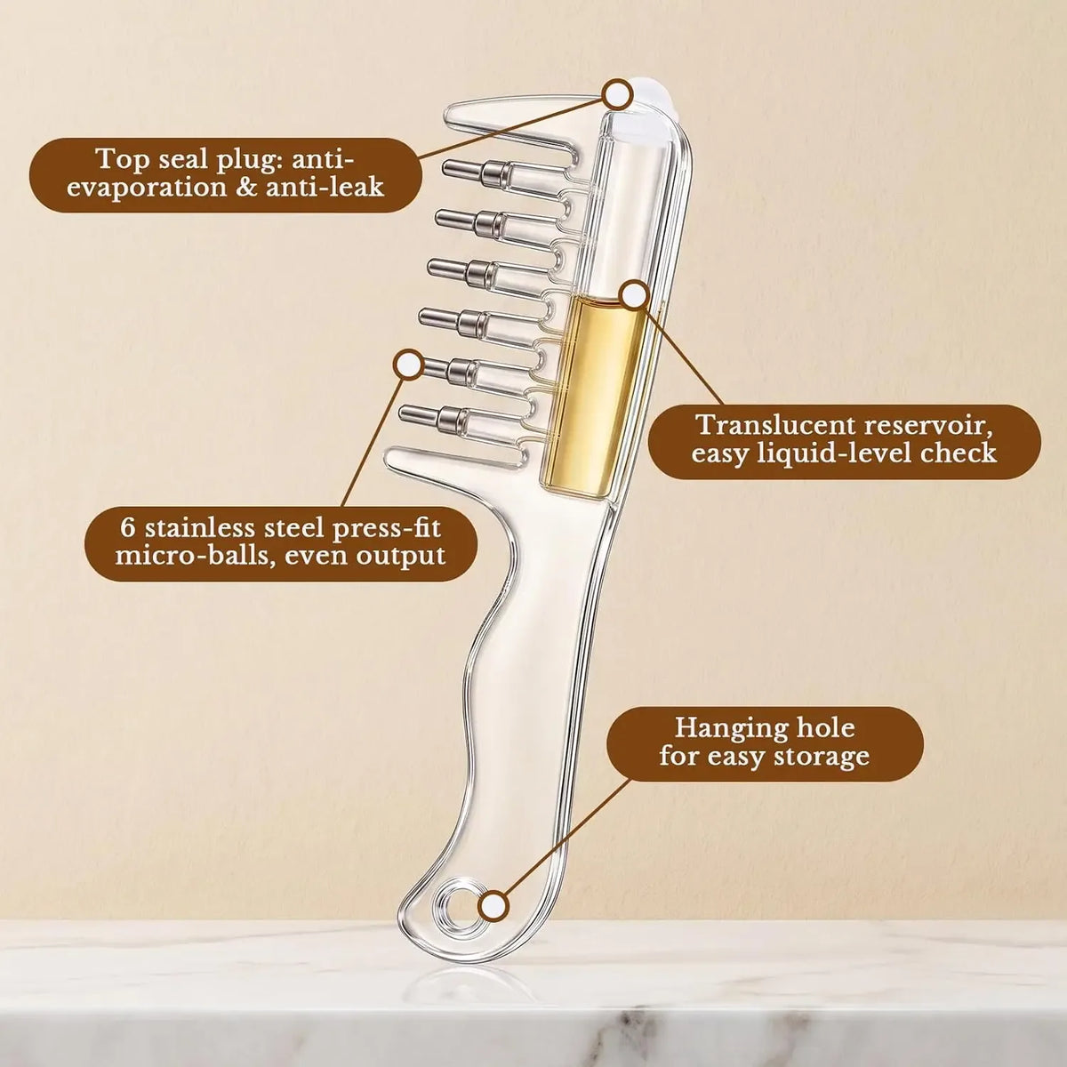 Scalp Oil Applicator Comb