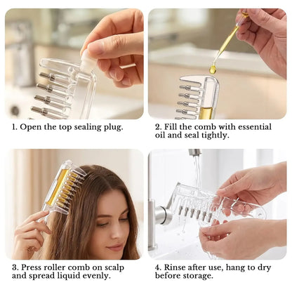Scalp Oil Applicator Comb